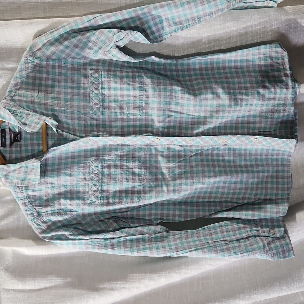 Eddie Bauer Checked Button Down Shirt S
